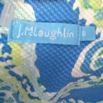 J. McLaughlin Belinda Blue Watercolor Paisley Sleeveless Sheath Dress Size 8 Photo 8