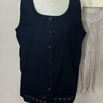 basic editions Vintage  • eyelet sleeveless top Photo 0