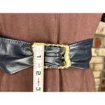 Cinch belt navy blue goldtone clasp 1980s signed pearl Photo 1