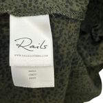 Rails  Jasmine Olive Speckled Mini Dress Split Neck Women’s Size Small Smocked Photo 11