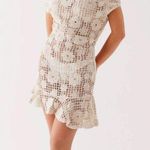 Peppermayo Exclusive - Sunnyside Crochet Mini Dress - Ivory Photo 0