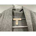 Eileen Fisher Sweater Women Gray Tencel Blend Mid-Length Open Cardigan Large L Photo 4