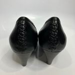 Frye  black leather Regina pumps women's size 8 classy professional timeless Photo 3