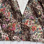 Alberto Makali Leopard Floral Mixed Print Luxe Cardigan Photo 5