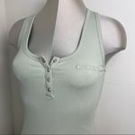 Guess Ribbed Mini Tank Dress in salvia sage Size XL extra large soft green Photo 3