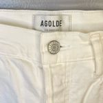AGOLDE Riley High-Rise Straight Cropped Denim Jeans White Size 29 Photo 3