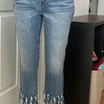 Anthropologie Pilcro & the letterpress Hyphen Fringe Jeans Size 28 Tassels Photo 0