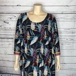 Jessica London Size 26 Floral Geometric Printed 3/4 Sleeve Shift Dress Photo 1
