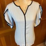 NWT, Lavishly Paris Periwinkle Blue Tee Size M Photo 10