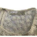 Hinge  Women’s Size Small Embroidered Sheer See Through Shirt Top Blouse #13-29 Photo 8