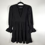 Pomander Place by Tuckernuck Women's Black Crepe Kenzo Mini Dress Tier‎ sz XS Photo 1