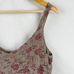 Alex Evenings Women's Size 12 Sleeveless Long Formal Dress Brown Floral Photo 3