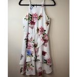 Iz Byer  Women's Floral Sleeveless Elastic Waist Ruffle Summer Dress‎ Size M # Photo 7
