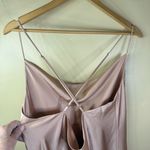 Show Me Your Mumu  Verona Cowl XXL Champagne Luxe Satin Pink Dress Formal Wedding Photo 8