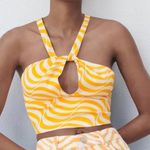 ZARA  Orange Crop Top Photo 0