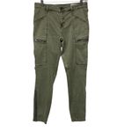 Pistola  Women's Cotton Blend Ankle Zip Skinny Cargo‎ Pants Green Size 29 Photo 3