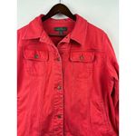 Ralph Lauren Women’s 2X Red Jean Jacket. Photo 1
