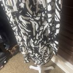 Cyrus  Women’s Animal Print Open Front Cardigan Black White Long Sweater Size L Photo 2