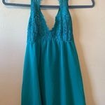 Soma NWT  Blue shimmer floral lace babydoll size S‎ Photo 0