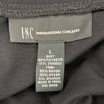 INC International Concepts Blazer Womens Large Navy Black Open Front Waterfall Photo 5