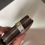 Coach  Monogram Zip Around Quilted Signature Wallet Clutch brown Photo 11