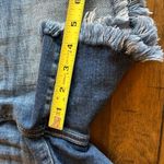 Zenana Mid Rise Raw Frayed Hem Denim Shorts Size Large Photo 6