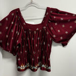 Shyanne  Southwest Style Burgundy Women's Top Photo 0