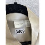 Chico's  Women's Vest Full Zip Beige White High Neck Medium Size 1 Athletic Photo 5