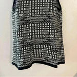 Anthropologie Angel of the North Roenne Cardigan Vest Black White Knit Sz Medium Photo 6