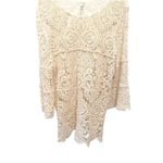 NWT World Market Crochet Long Bell Sleeve 100% Cotton Cover Up Sz L Size L Photo 4