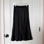 ATM Anthony Thomas Melillo Black Silk Midi Skirt Size Small Quite Luxury Sleek Photo 0