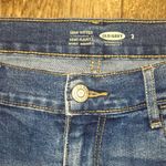 Old Navy Semi-Fitted Medium Wash Low Rise Raw Hem Denim Shorts Size 2 Photo 1