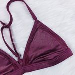 PINK - Victoria's Secret  Unlined Bralette  Racerback Red Glitter Photo 2