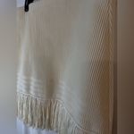 EXPRESS  cream colored high waisted fringe sweater mini skirt size XL Photo 8