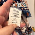 Jolt  Boho Patchwork Crochet Tassel 3/4 Sleeve Top Womens S Floral Print Boho Photo 9
