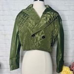 Boutique NEW Leather Quilted Cropped Jacket Photo 0