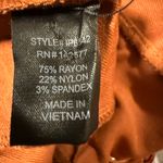 Iris  women’s Rust color stretch Brown Jumpsuit size large Photo 4