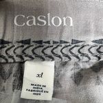 Caslon  Gray and Black Boho Linen Shorts - Size XL - EUC Photo 5