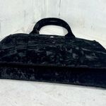 NWT Quilted Koala Crushed Velvet Midi East West Bag w/ Gold Glitter Heart Strap Black Photo 13