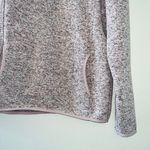 Thread and Supply Pink Heathered Quarter Zip Pullover Sweater Photo 3