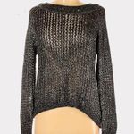 Aro Metallic Knit Pullover Sweater Photo 0