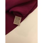 Mercedes & Adrienne VTG Wine/Black Leather Appliqué Top Blouse Sz M Purple Size M Photo 7