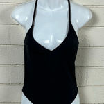 PINK - Victoria's Secret PINK Victoria’s Secret Black One Piece Swimsuit size Small Photo 0