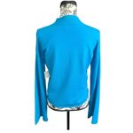 Juicy Couture JUICY BY Blue Turtleneck Sweater with Yellow Logo Photo 1