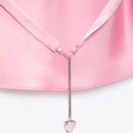 ZARA NWT  SATIN LINGERIE STYLE DRESS PINK Photo 5