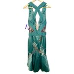 NEW Mandalay Lagoon Green Beaded Lace Mermaid Evening Gown Cocktail Dress Sz 10 Photo 1