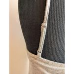 Oddi Anthropologie By  Mini Dress Rayon Stretch Knit Gray Lace Ruffle Hem S NWT Photo 5