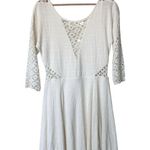 Free People  ‘To the Point’ White Lace Mini Dress Size M Photo 2