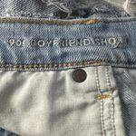 American Eagle SZ 18 - 90’s Boyfriend Jean Shorts Distressed Patches Frayed Hems Photo 8