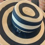 Pacific&Co San Diego Hat  Black and Tan Wide Brimmed Sun Beach Hat with Braided Buckle Photo 1